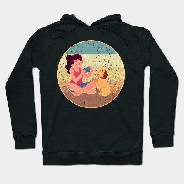 Just A Girl And Her Dog Hoodie by GShow